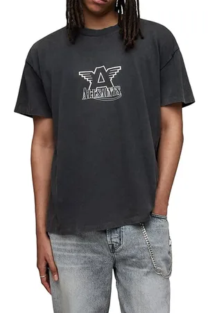 AllSaints Match Ss Crew Jet Black
