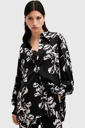 AllSaints Charli Shirt Monica Black