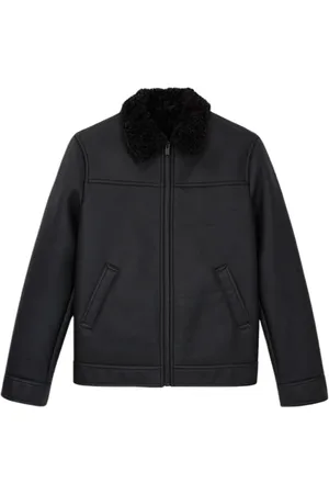 The Kooples Blouson Biker En Fausse Fourrure Black