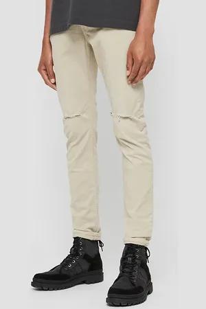 AllSaints Rex Twill Damaged Barley Taupe