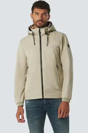 No Excess Jacket Mid Long Hooded Stone