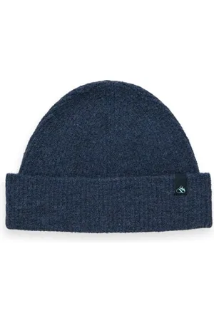 Scotch&Soda Soft Rib-knit Beanie Dusty Blue