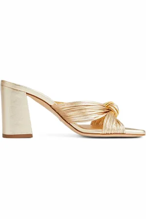 LK Bennett Coletta Multistrap Mule Gold