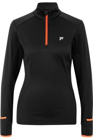 Fila Rande Half Zip Running Shirt Black