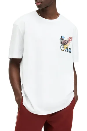 AllSaints Roller Ss Crew Optic White