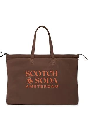 Scotch&Soda Unisex Foldable Tote Bag Brown
