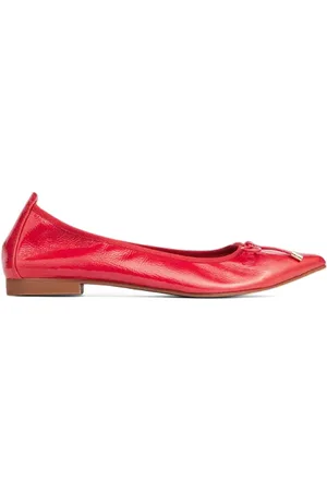 LK Bennett Fl Tilly Pointed Ballerin Raspberry