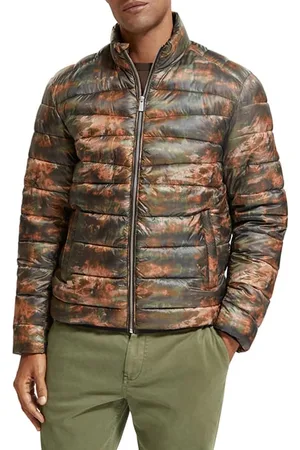 Scotch&Soda Short Puffer Jacket Camo Aop