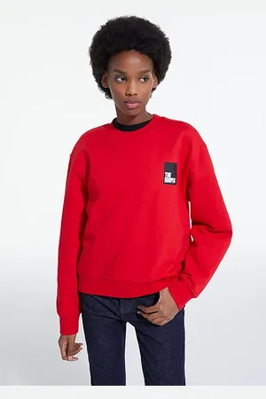 The Kooples New Logo Sweatshirt Tango Red