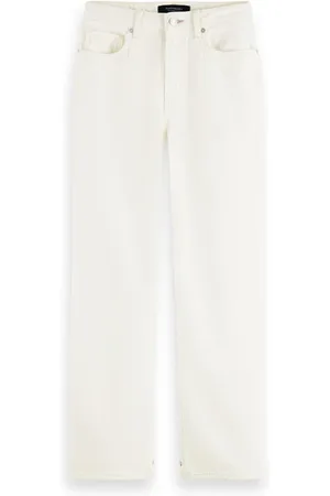 Scotch&Soda High Rise Tailored Straight Leg - Summer White