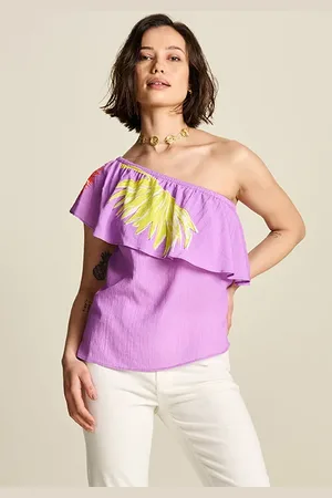 POM Amsterdam Top - Lilac Flower Purple