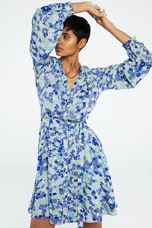 Fabienne Chapot Dorien Frill Dress Riad Blue/acapulco G