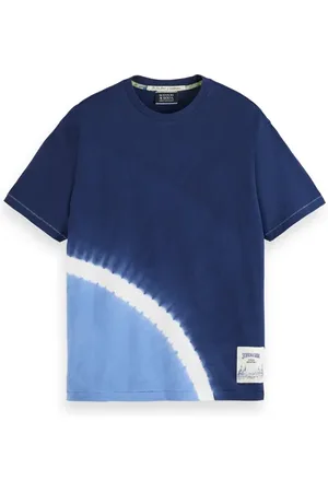 Scotch&Soda Placed Tie Dye T-shirt Navy Blue