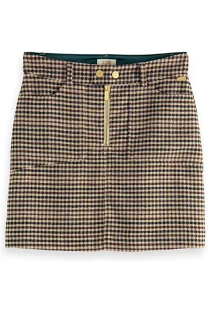 Scotch&Soda Mini Skirt In Heritage Check Winter Frost Check
