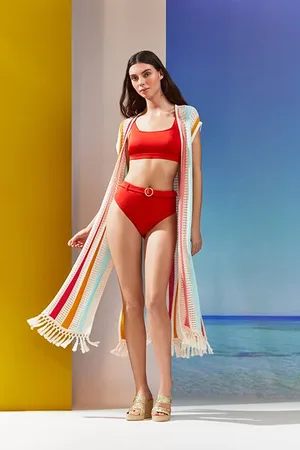 LK Bennett Cd Amelia- Crochet Knit L Multi
