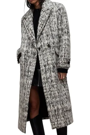 AllSaints Mabelx Coat Black/white