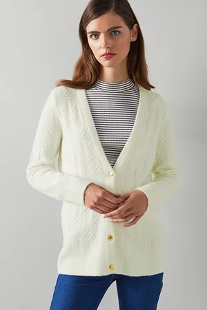 LK Bennett Cd Orla Bubble Knit Cream