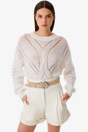 IRO Teodora Knitted Sweater In Ecru