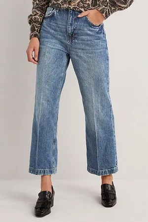 Boden Rigid Cropped Flare Jeans Grn