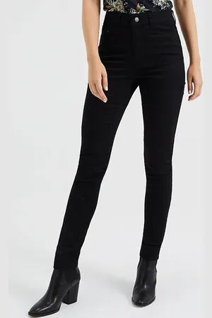 WE Fashion 5-pocket High Waist Black