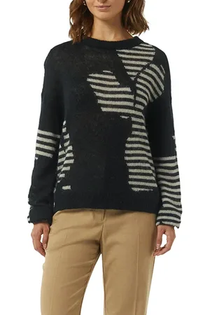 Comma, Pullover Grey/black