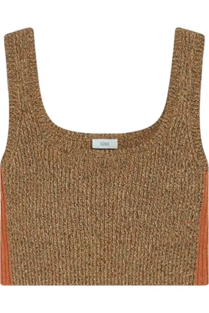 Closed Women Tank Top Cropped Knits Brazil Nut Brazil Nut