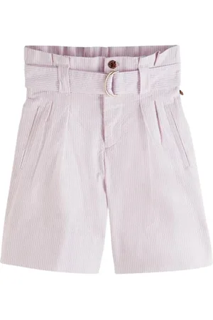 Scotch&Soda Striped Seersucker Paperbag Bermuda Orchid Seersucker