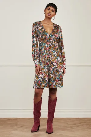 Fabienne Chapot Lynn Short Cato Dress Black/ra Ra Raspberr