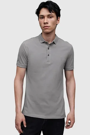 AllSaints Reform Ss Polo Aluminium Grey