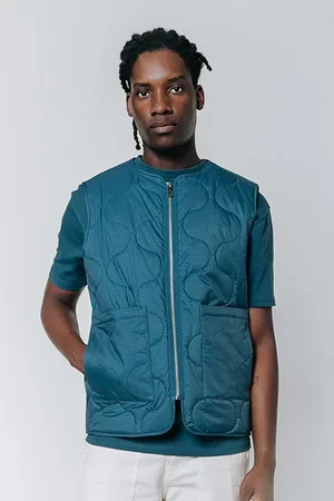 Colourful rebel Beni Quilted Bodywarmer Dark Turquoise