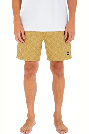 Hurley Jaquard Volley 18" Volley Shorts Dust Chedr