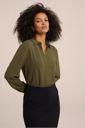 WE Fashion Blouse Khaki