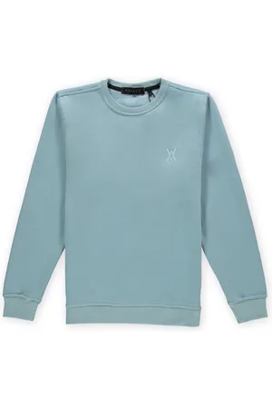 Aspact Ton Sur Ton Logo Crewneck Light Blue
