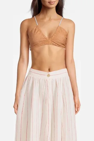 FORTE FORTE Forte Forte Jacquard Lace Bralette Nocciola