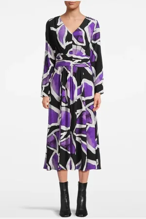 Comma, Dresses Grey/black