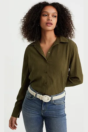 WE Fashion Blouse Dark Green