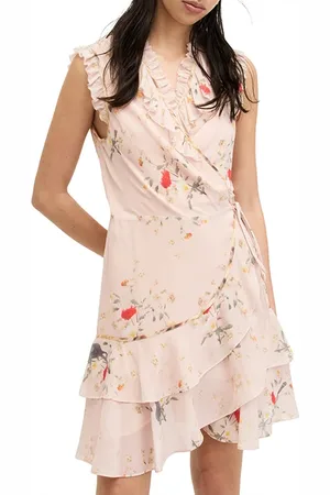 AllSaints Ari Kora Dress Dusty Pink