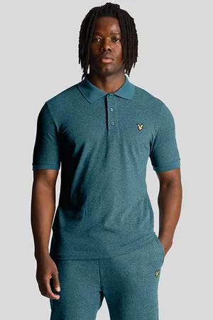 Lyle & Scott Marl Polo Shirt Alpine Sky Marl