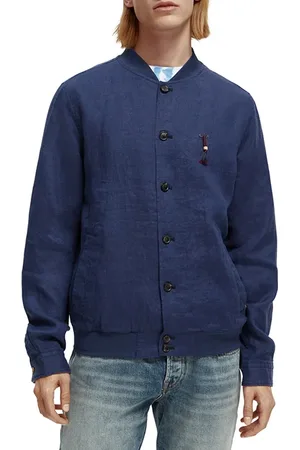 Scotch&Soda Linen Blouson Marine