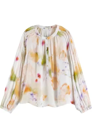 Scotch&Soda Popover With Pintuck Sleeve Motion Print