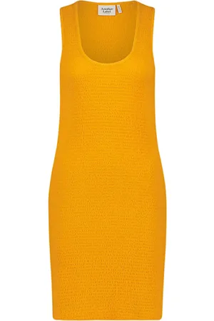ANOTHER LABEL Beau Dress S/l Sunflower
