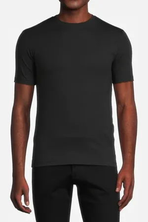 Reiss Dawson Crew Neck Jersey T-shirt Black - Outlet Price