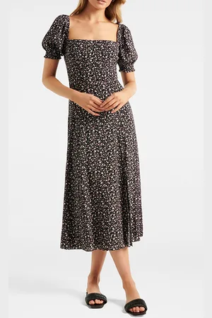Forever New Brianna Printed Midi Dress Pink Westbury Ditsy