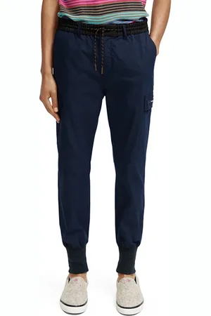 Scotch&Soda Seasonal - Contrast Trimmed Cargo Jogger Steel