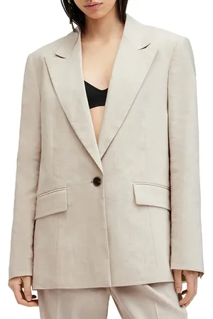 AllSaints Whitney Blazer Neutral Beige