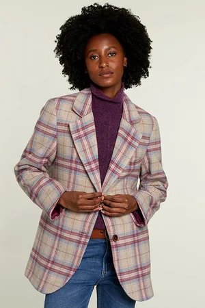 River Woods Multi Checked Fitted Blazer