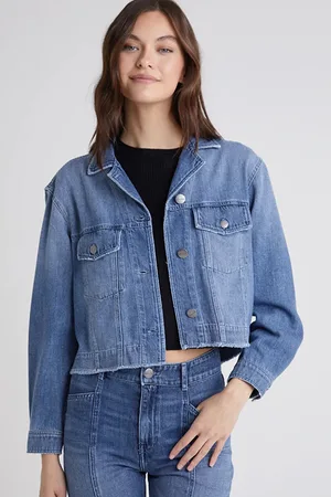 Bella Dahl Cut-off Jean Jacket Heritage Wash
