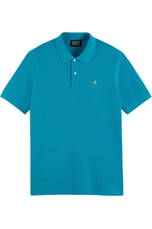 Scotch&Soda Classic Organic Pique Polo Turquoise