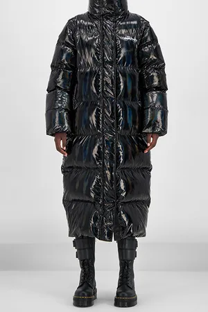 Daily paper Black Holographic Gubl Puffer Coat