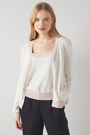 LK Bennett Villa Cardigan Cream
